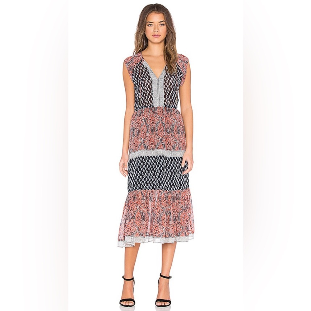 Ulla Johnson Sleeveless Silk‎ Paisley Maxi Dress